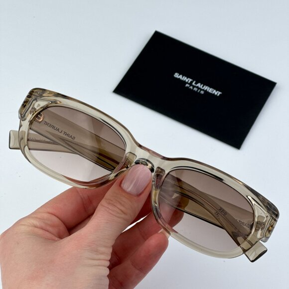Saint Laurent SL642 005 BRAND NEW Sunglasses Yellow Gradient Cat Eye Unisex